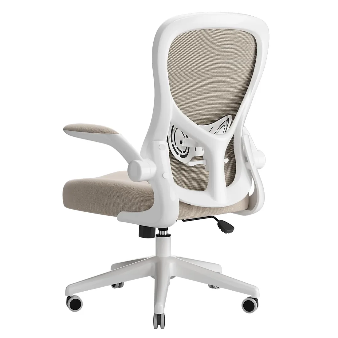 Hbada J3 Silla de Escritorio ergonómica, Silla de Oficina con reposabrazos abatibles y Soporte Lumbar, Altura Ajustable, Gris